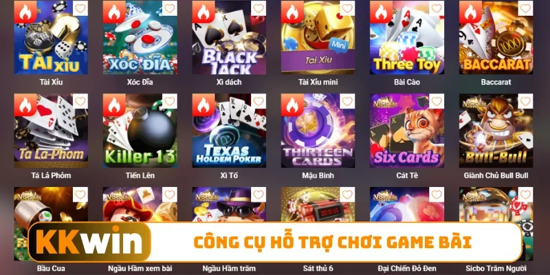 Công cụ hỗ trợ chơi game bài