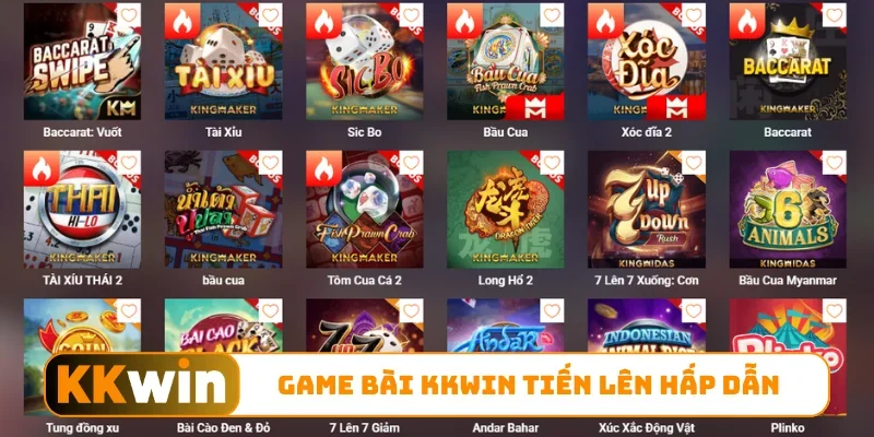 Game bài KKWIN tiến lên hấp dẫn