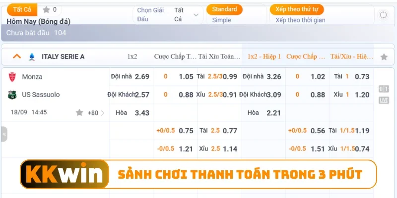 CMD Sports - Sảnh Chơi Thể Thao Hàng Đầu Khu Vực Châu Á 2 Sảnh chơi thanh toán trong 3 phút