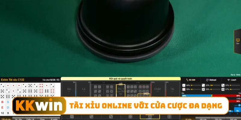Tài xỉu online với cửa cược đa dạng