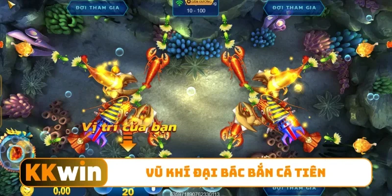 Vũ khí đại bác bắn cá tiên